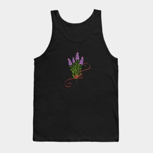Bouquet of sage flowers with ribbon Tank Top